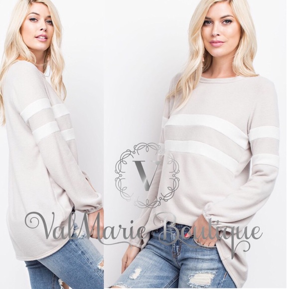 🌹LAST 1- Mega Soft Oatmeal HACCI Top - Picture 3 of 4